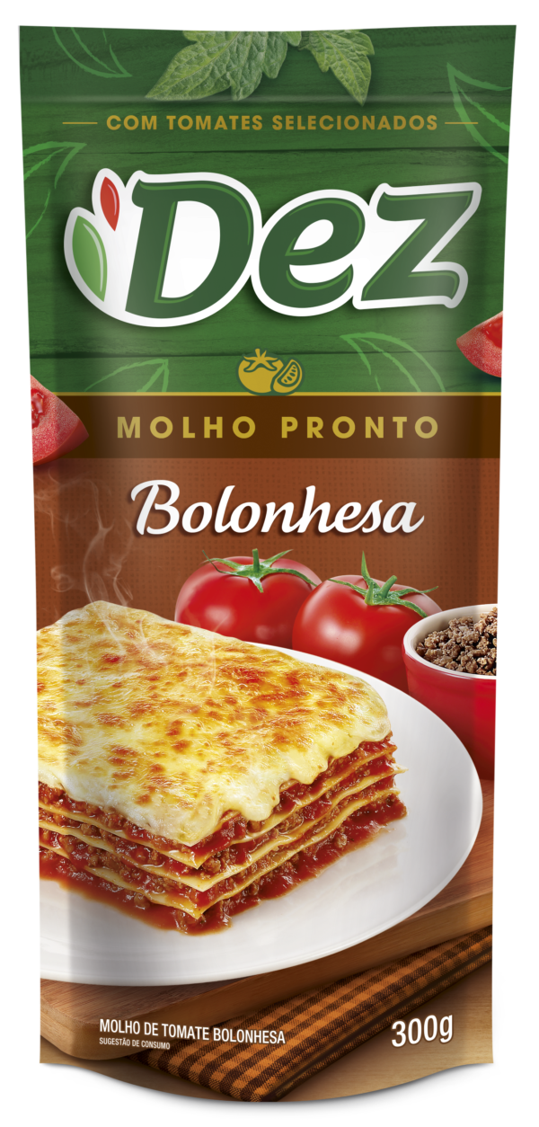 Molho de Bolonhesa Dez 300g