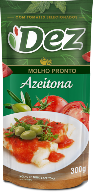 Molho de Tomate Azeitona Dez 300g