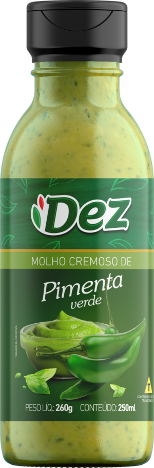 Molho Cremoso de Pimenta Verde 260g
